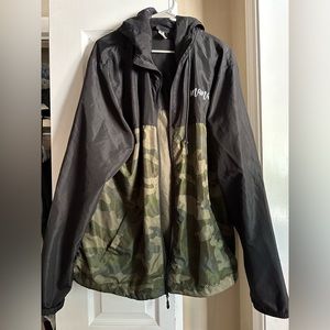 Black & camo mama rain coat